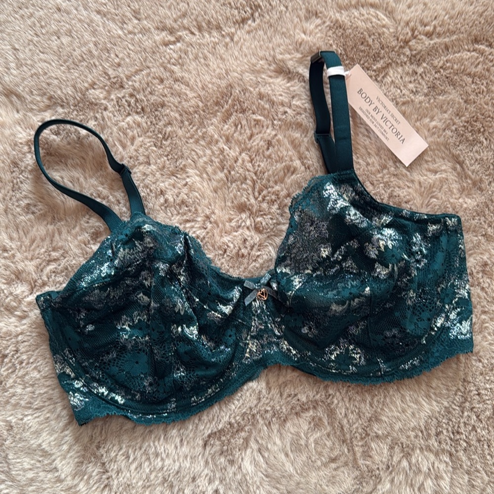 Victoria's Secret Teal Lace Bra